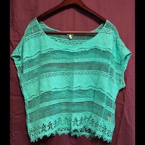 Kirra Shirt. Large, Teal